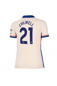 Chelsea Ben Chilwell #21 Voetbaltruitje Uit tenue Dames 2024-25 Korte Mouw